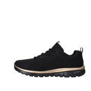 Scarpe da ginnastica Nero Oro Skechers