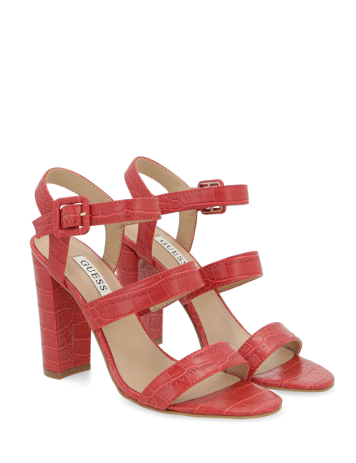 Sandali tacco Rosso Guess