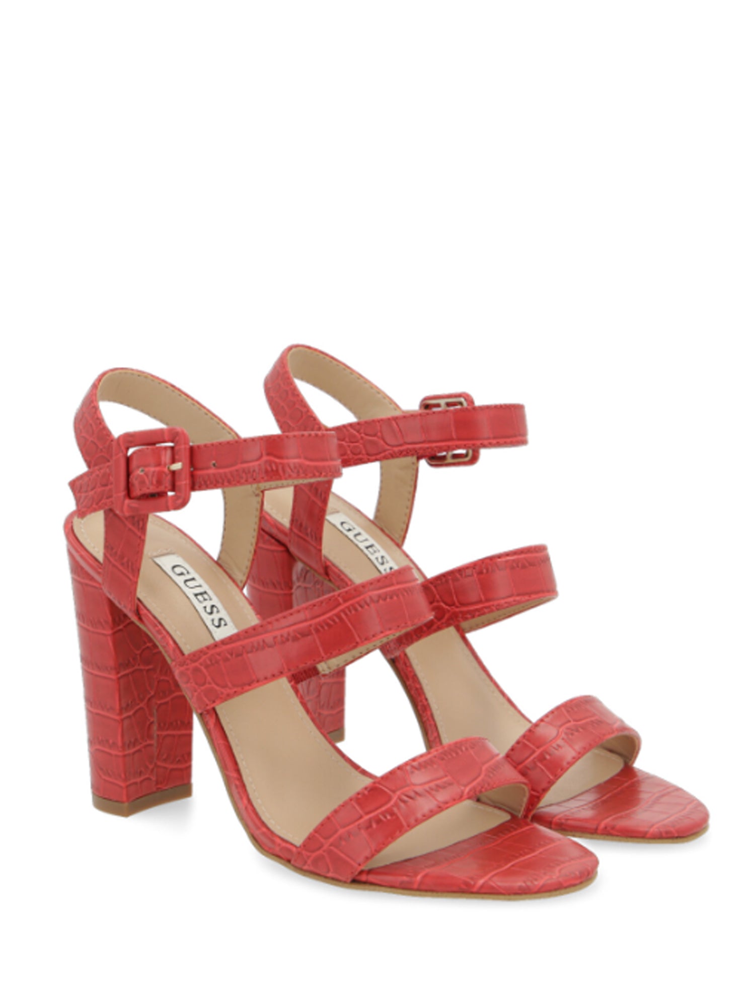 Sandali tacco Rosso Guess