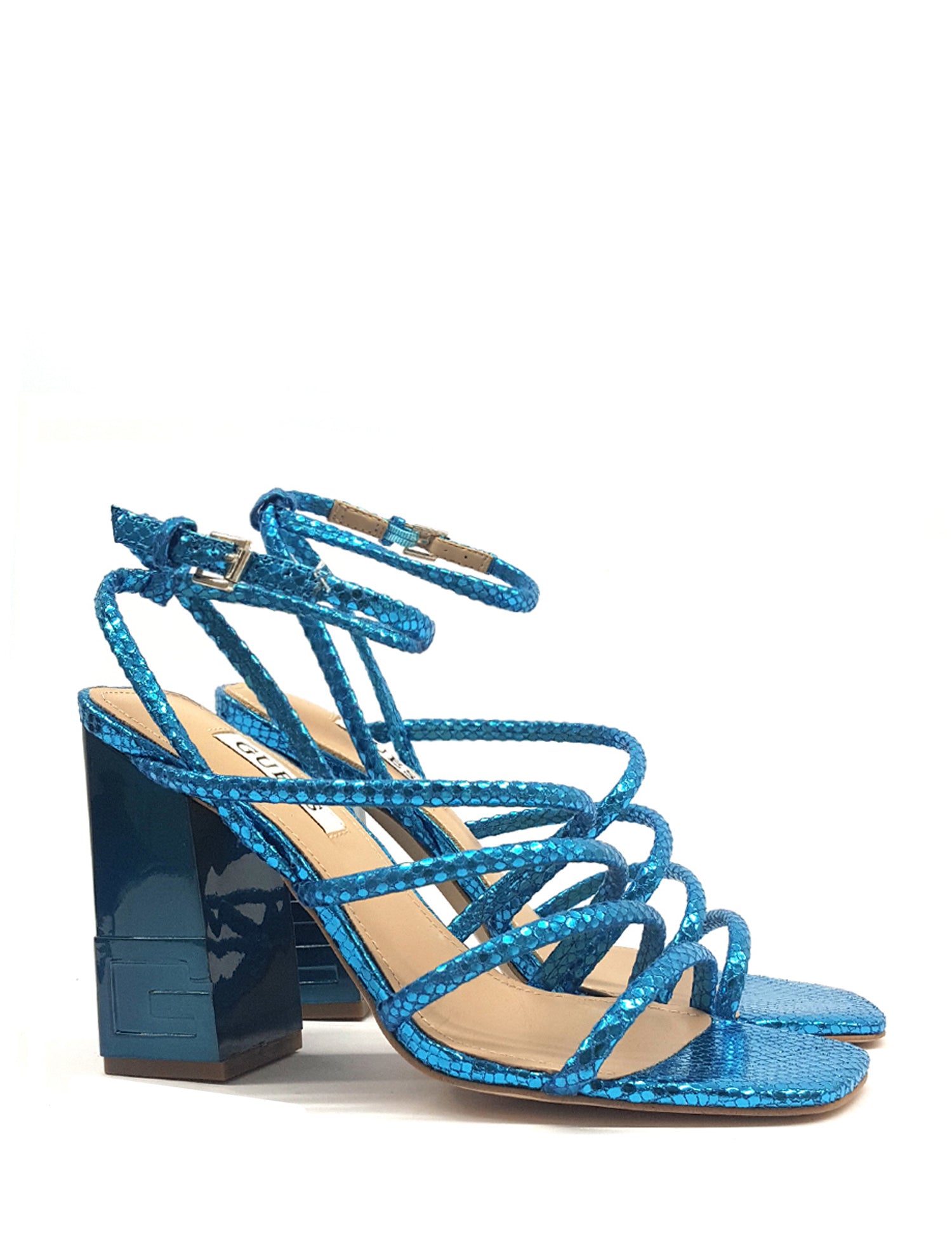Sandali tacco Blu Guess