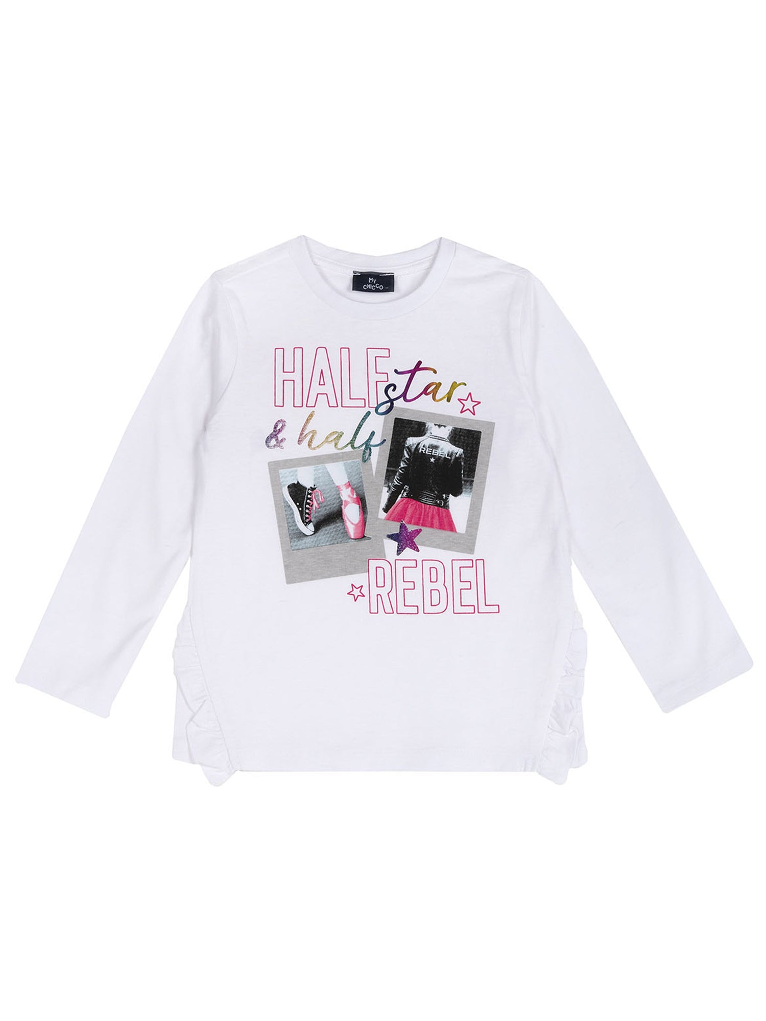 T-shirt Bianco Rosa Chicco