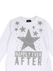 T-shirt Bianco Grigio Chicco