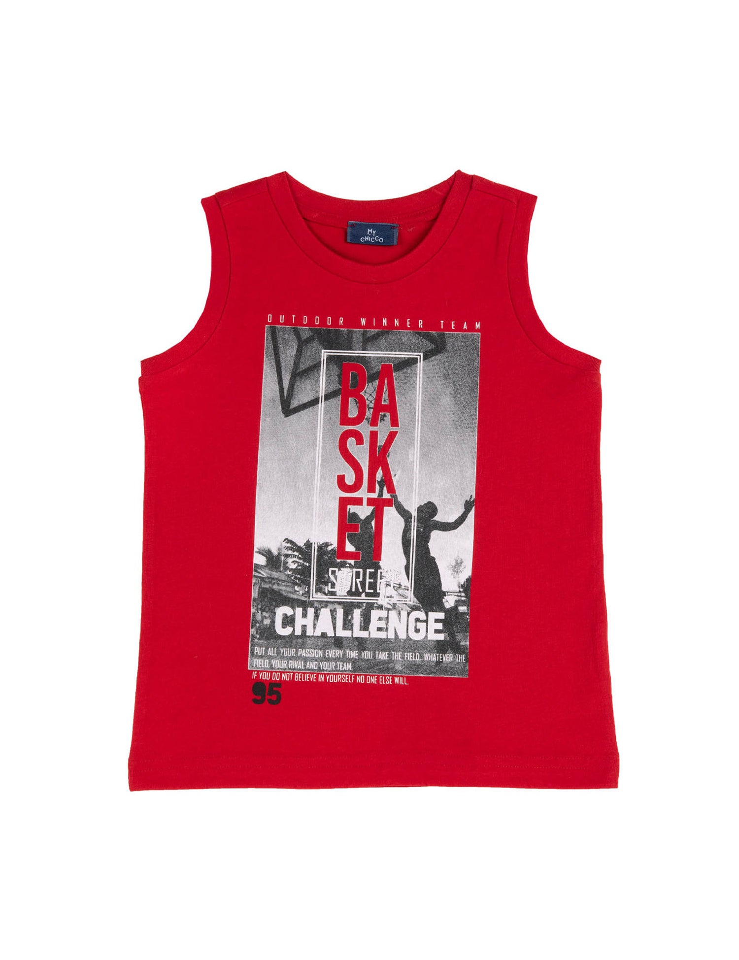 Top e canotte Rosso Chicco