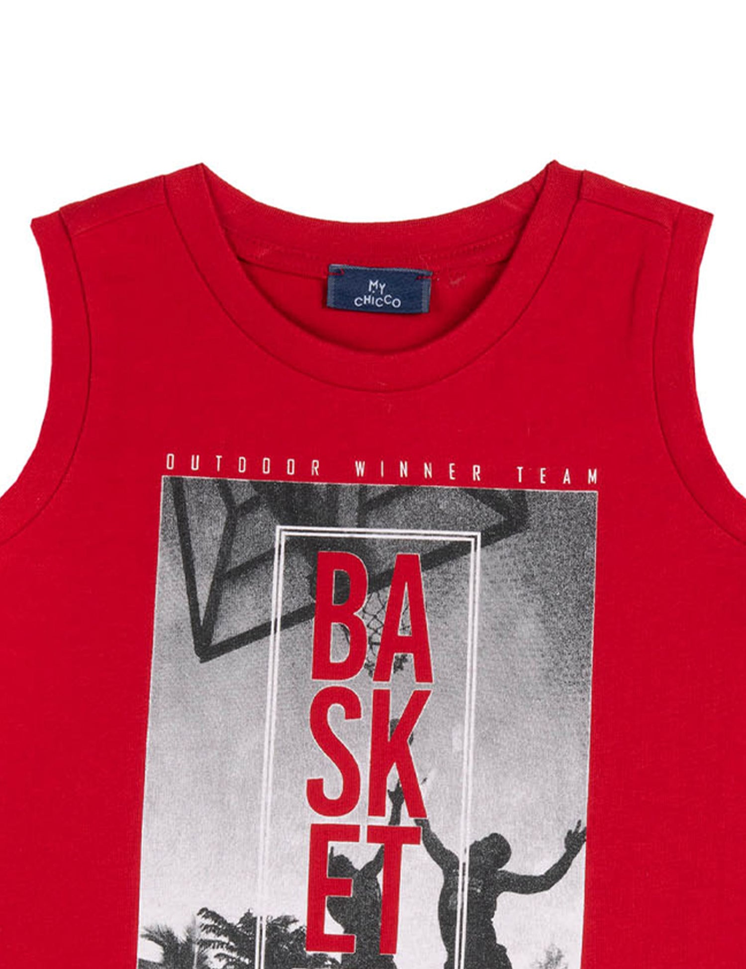 Top e canotte Rosso Chicco