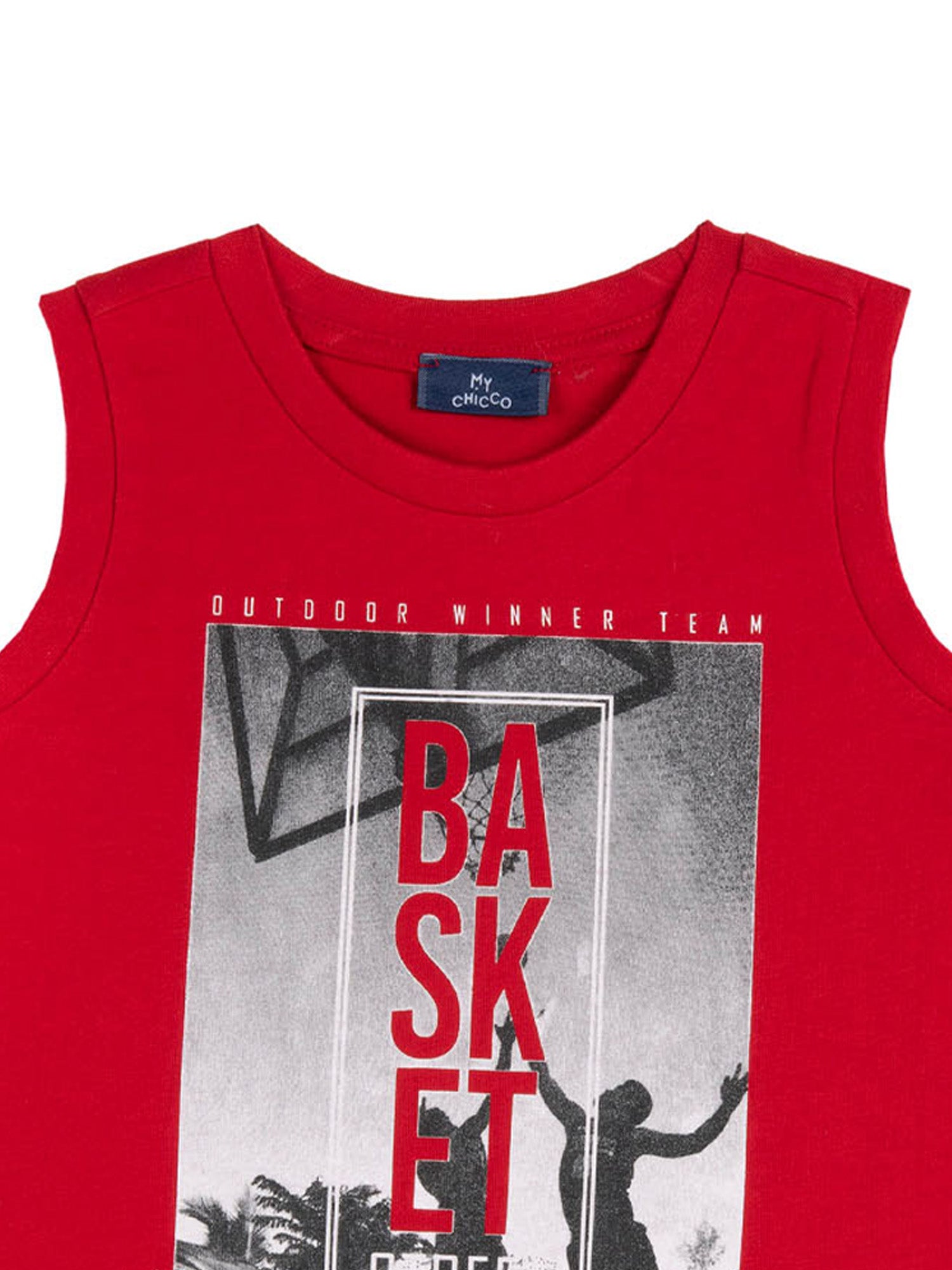 Top e canotte Rosso Chicco