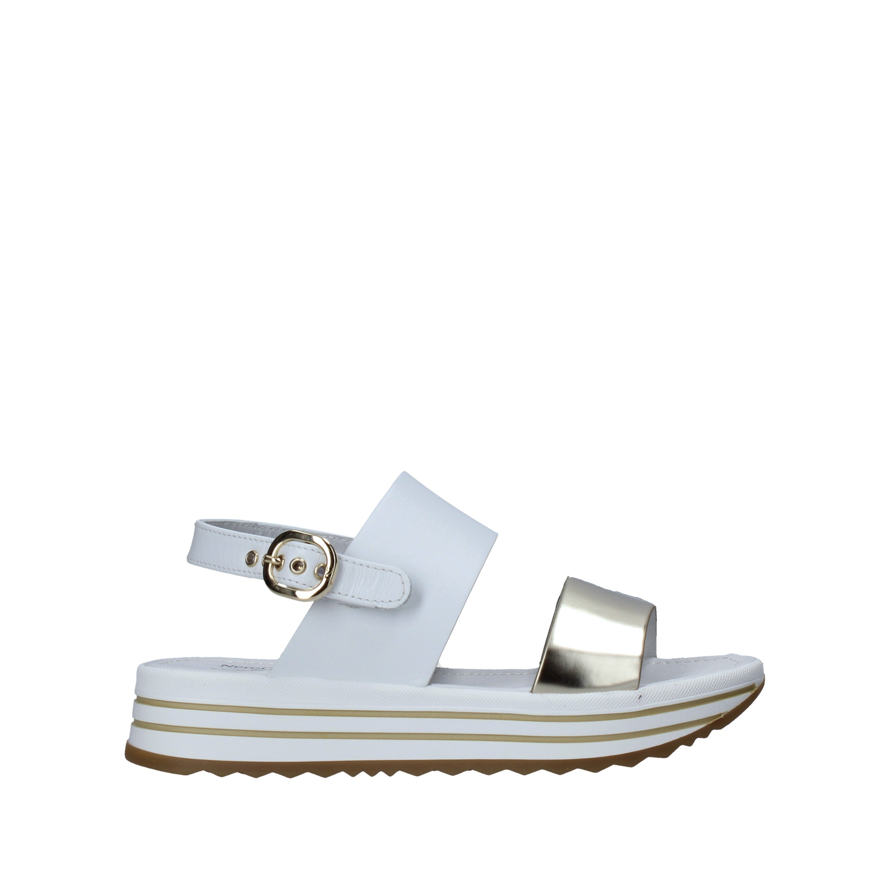 Sandali Bianco Oro Nero Giardini Junior