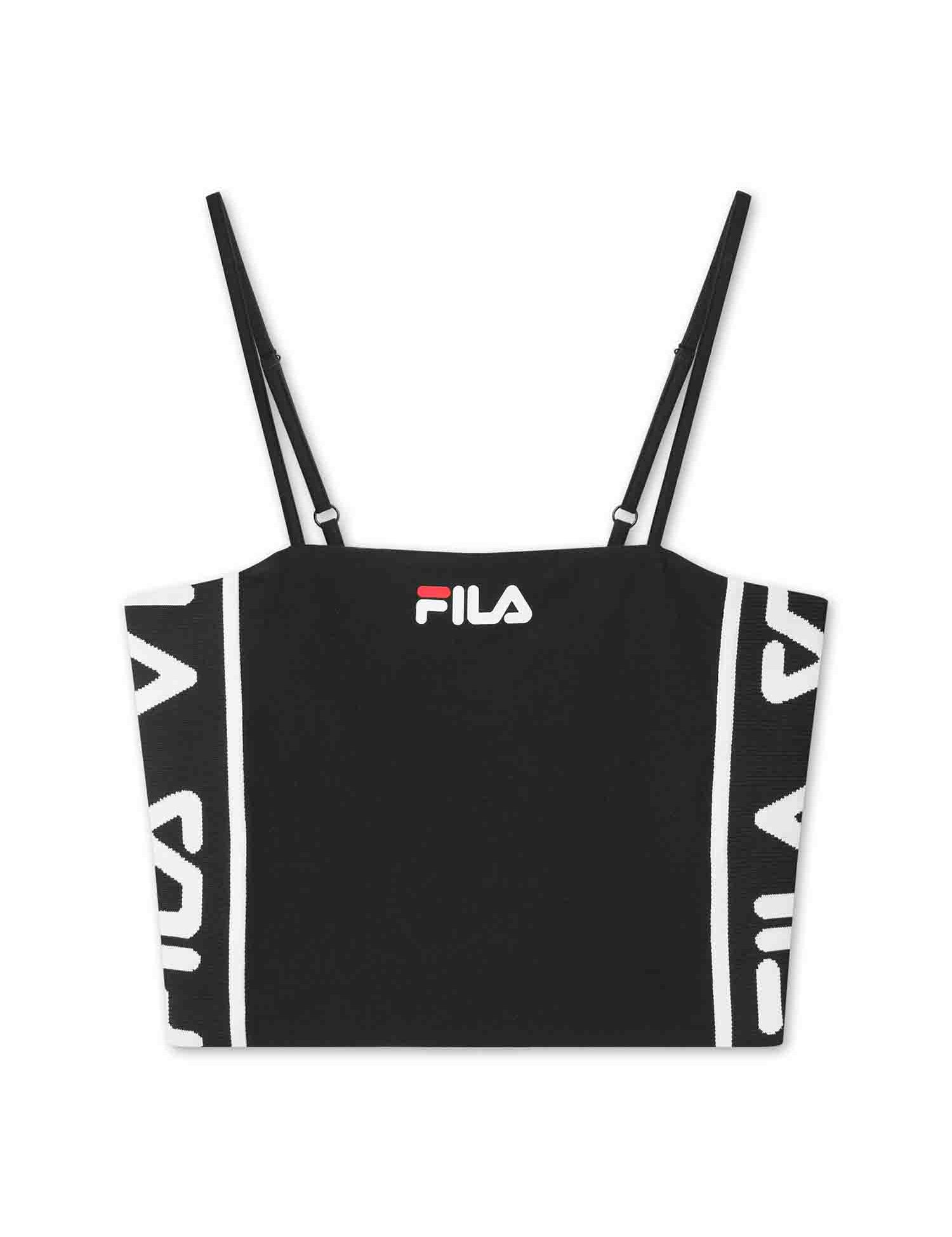 Top e canotte Nero Fila