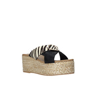 Sandali zeppa Nero Gold&gold