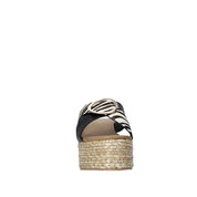 Sandali zeppa Nero Gold&gold