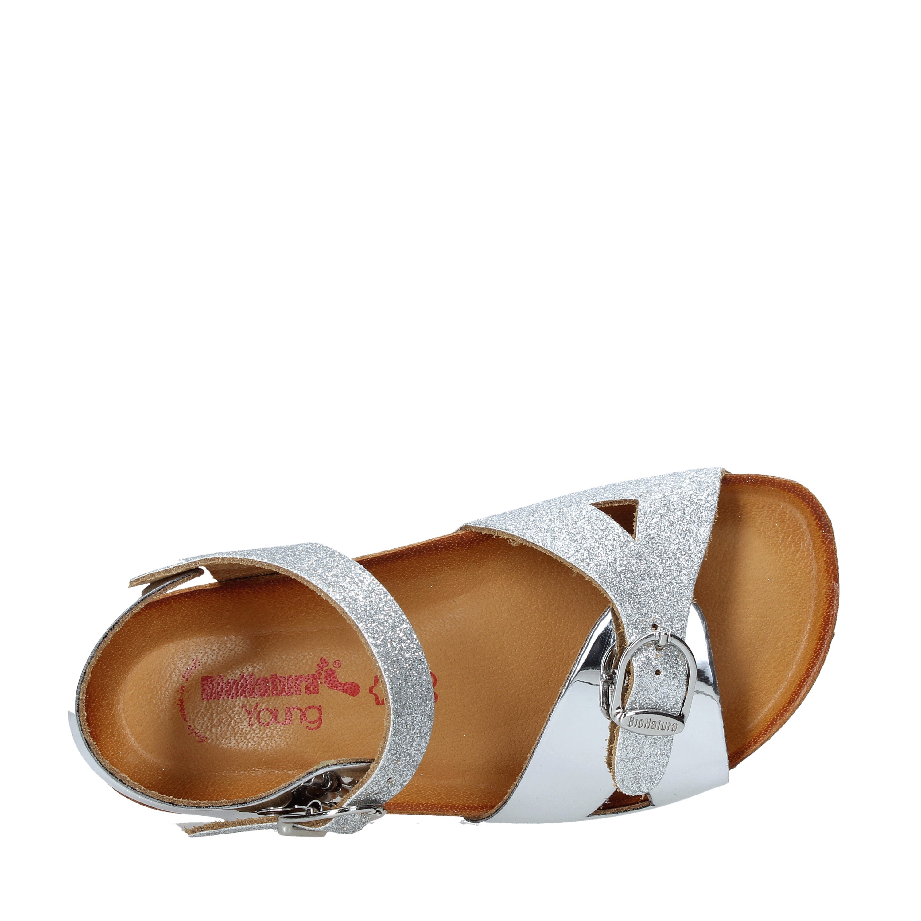 Sandali Argentato Lucido Bionatura Kids
