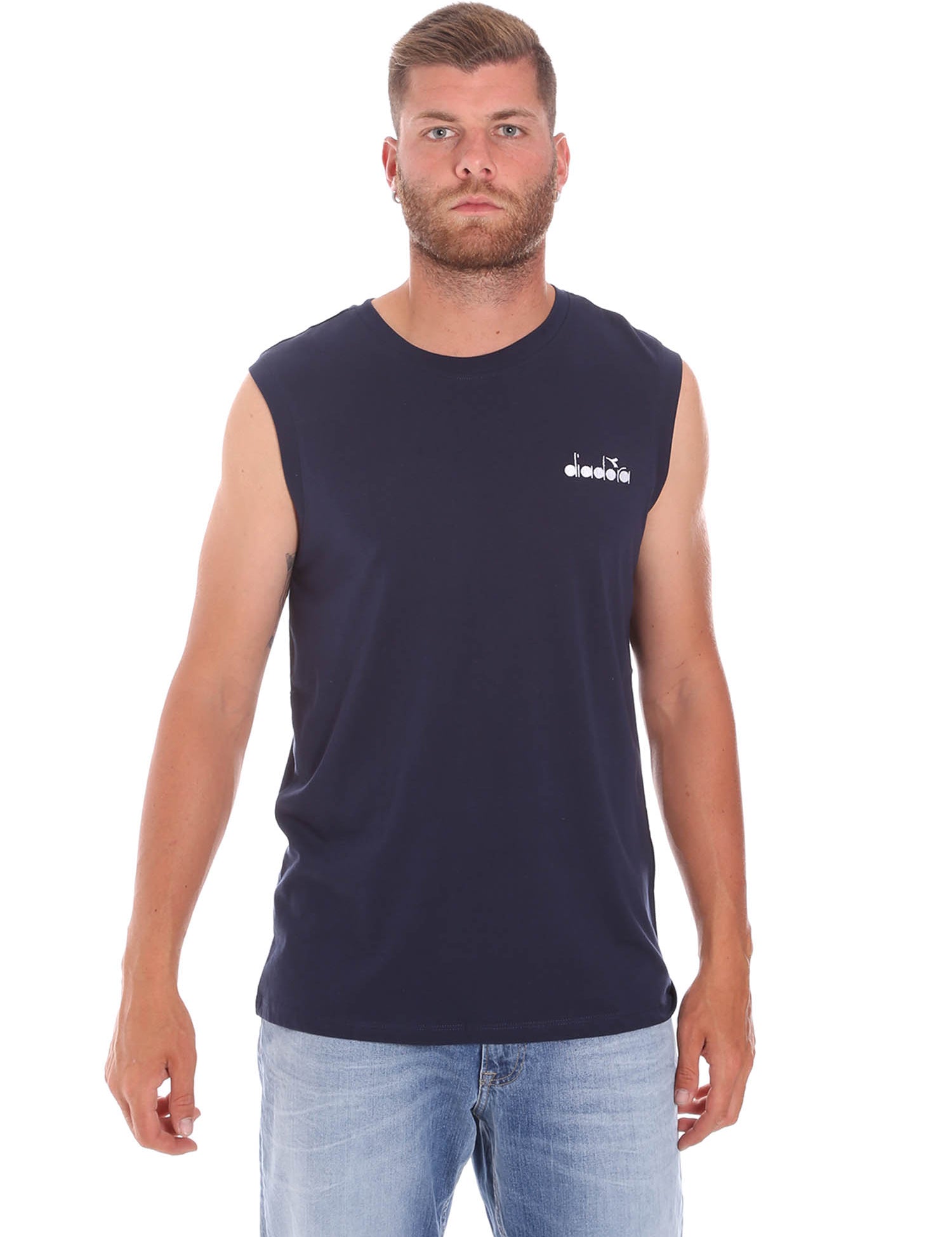 Top e canotte Blu Diadora