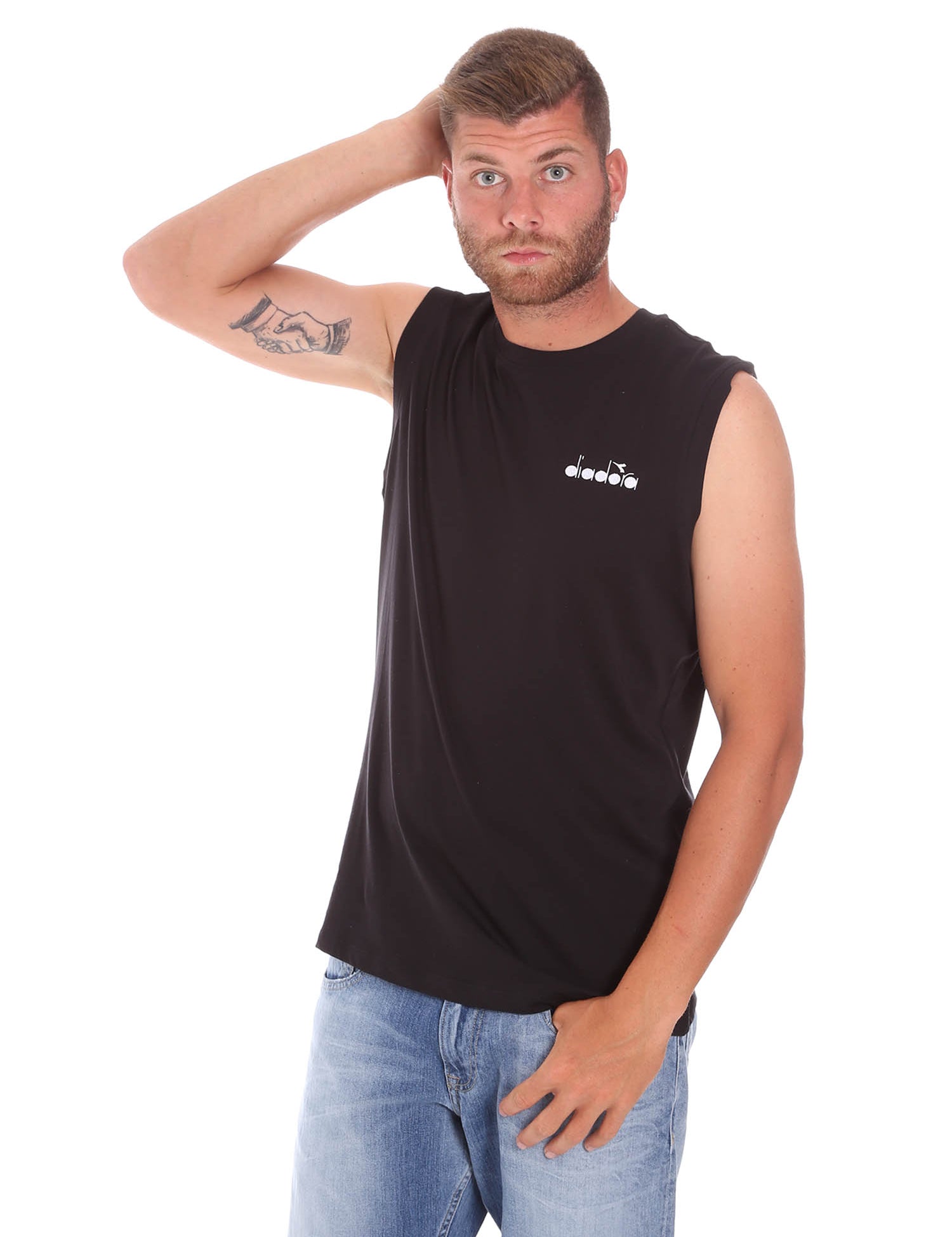 Top e canotte Nero Diadora