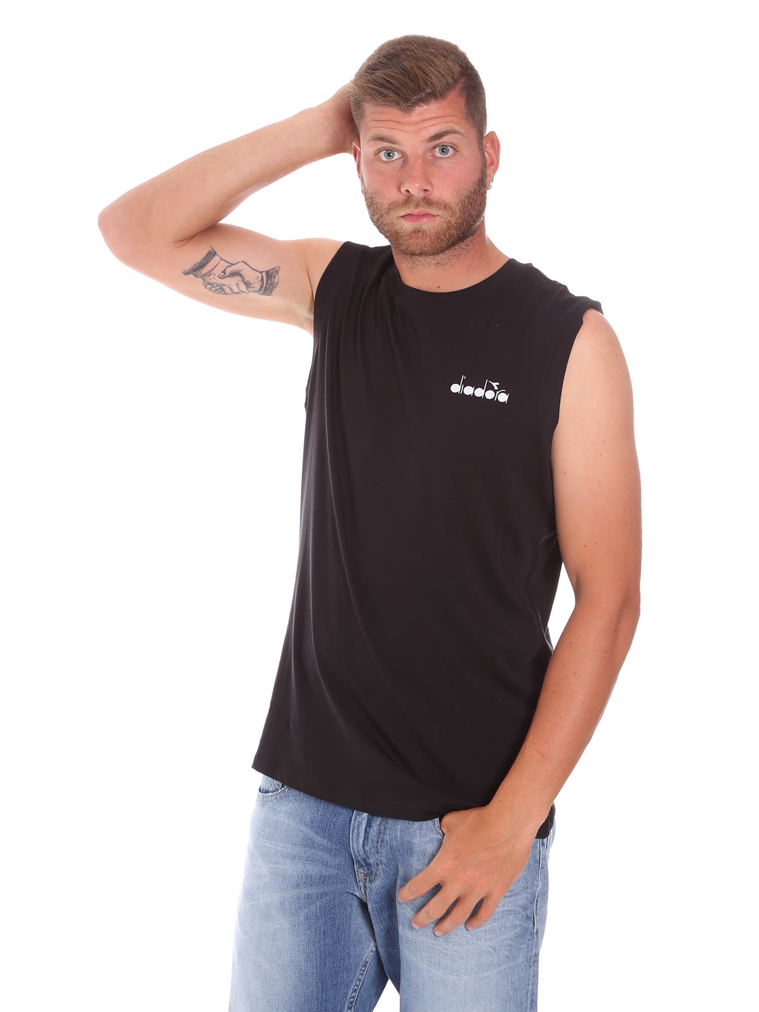 Top e canotte Nero Diadora