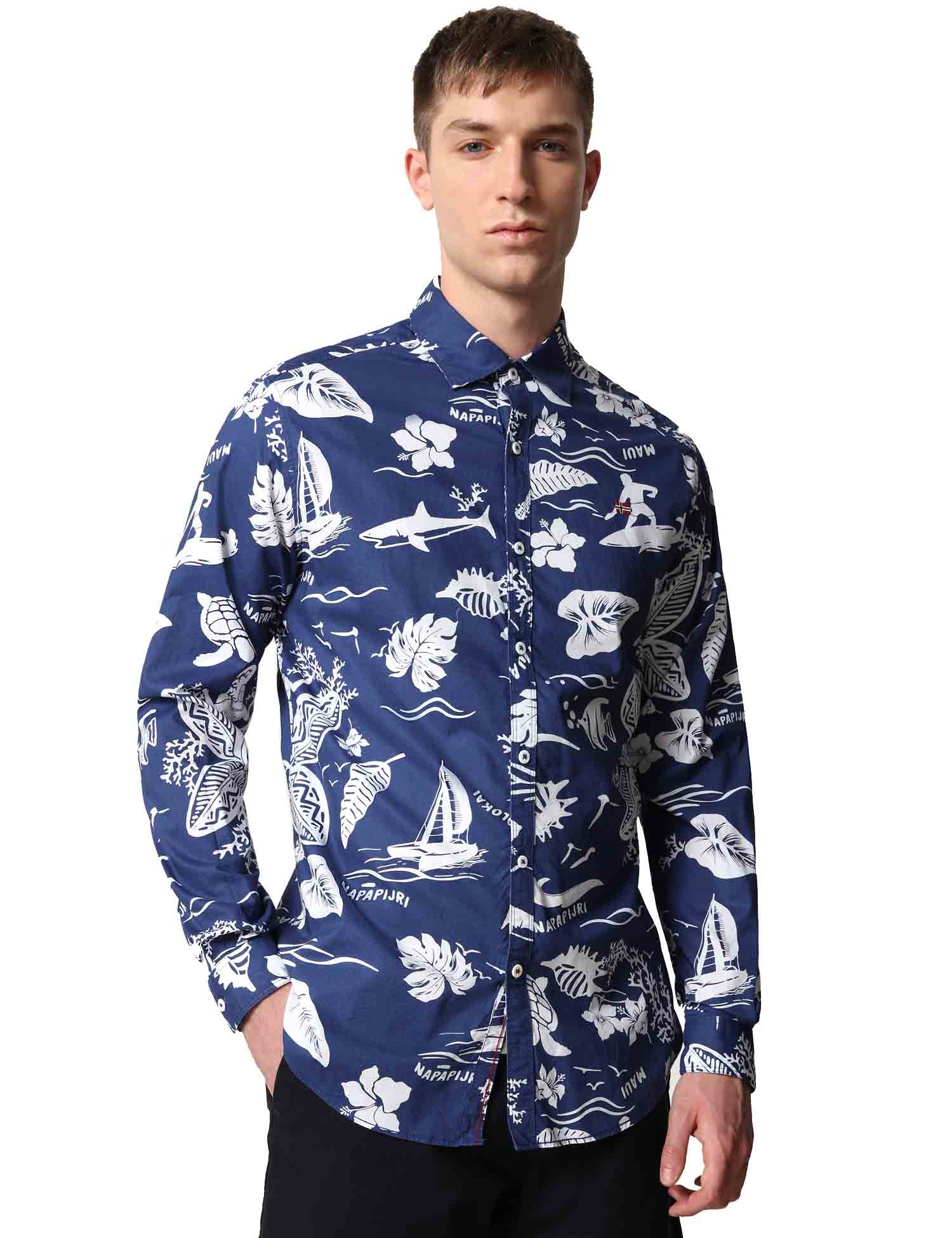 Camicie Blu Napapijri