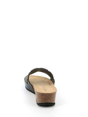 Sandali zeppa Nero Grunland