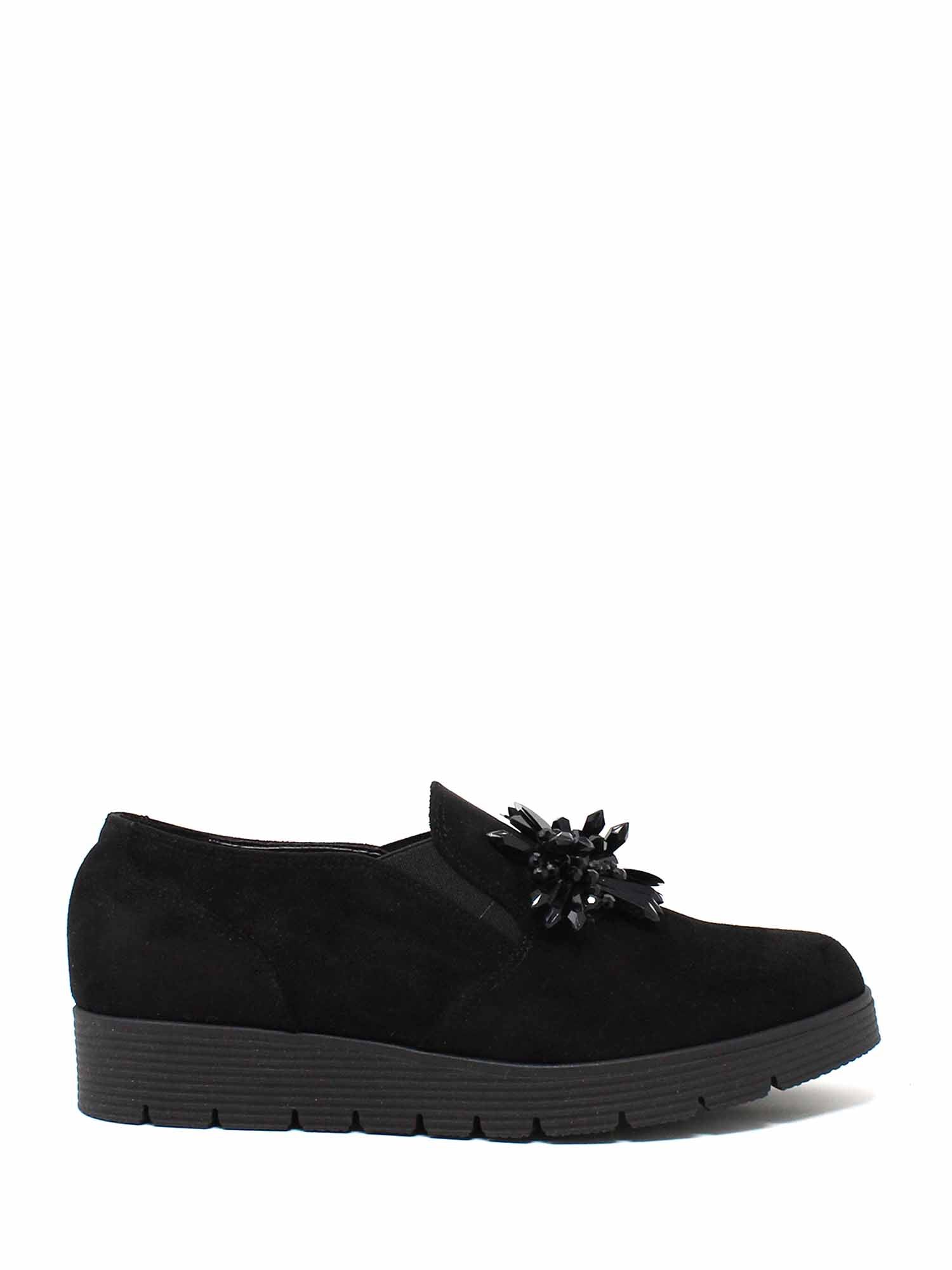 Slip-on Nero Camoscio Grace Shoes
