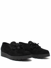 Slip-on Nero Camoscio Grace Shoes