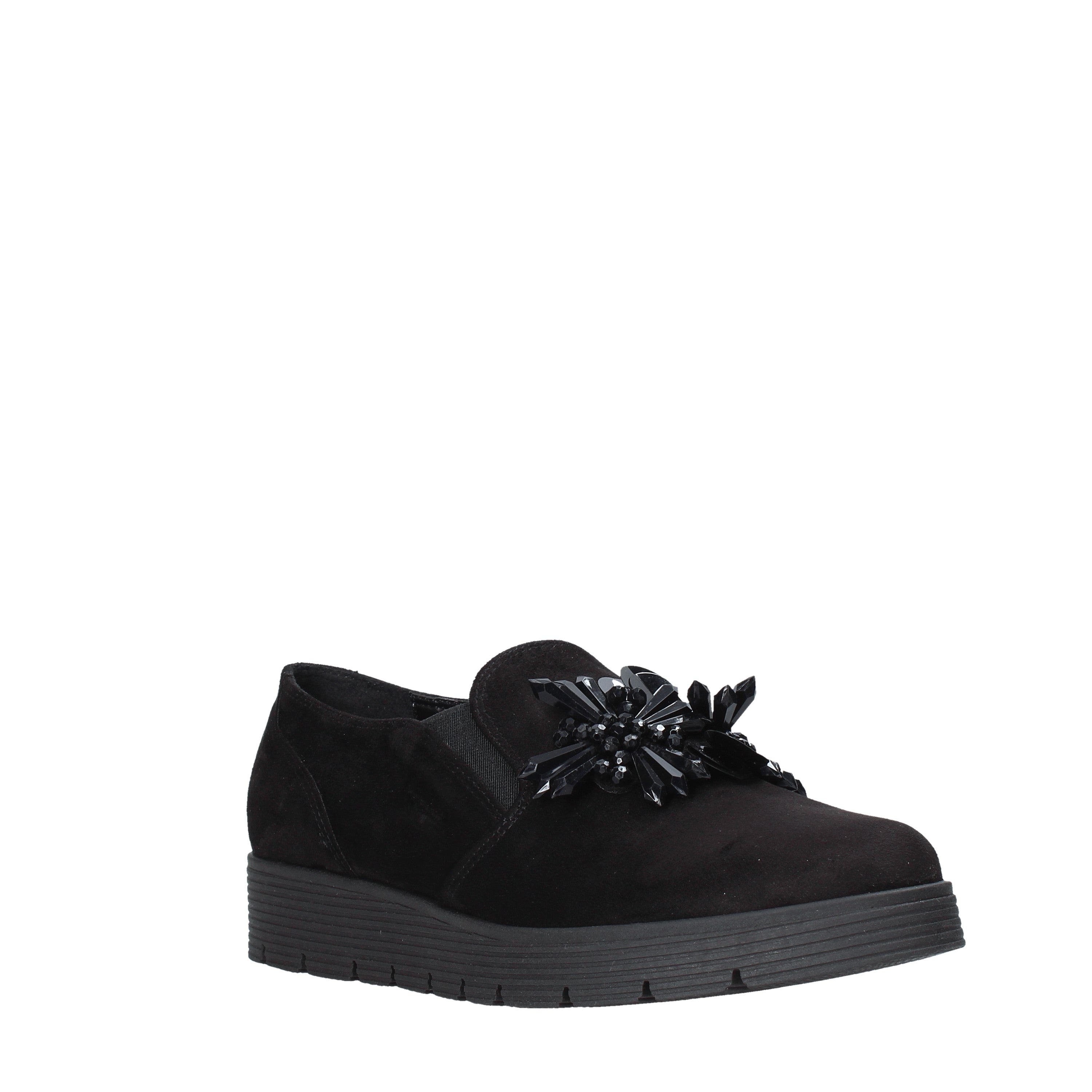 Slip-on Nero Camoscio Grace Shoes