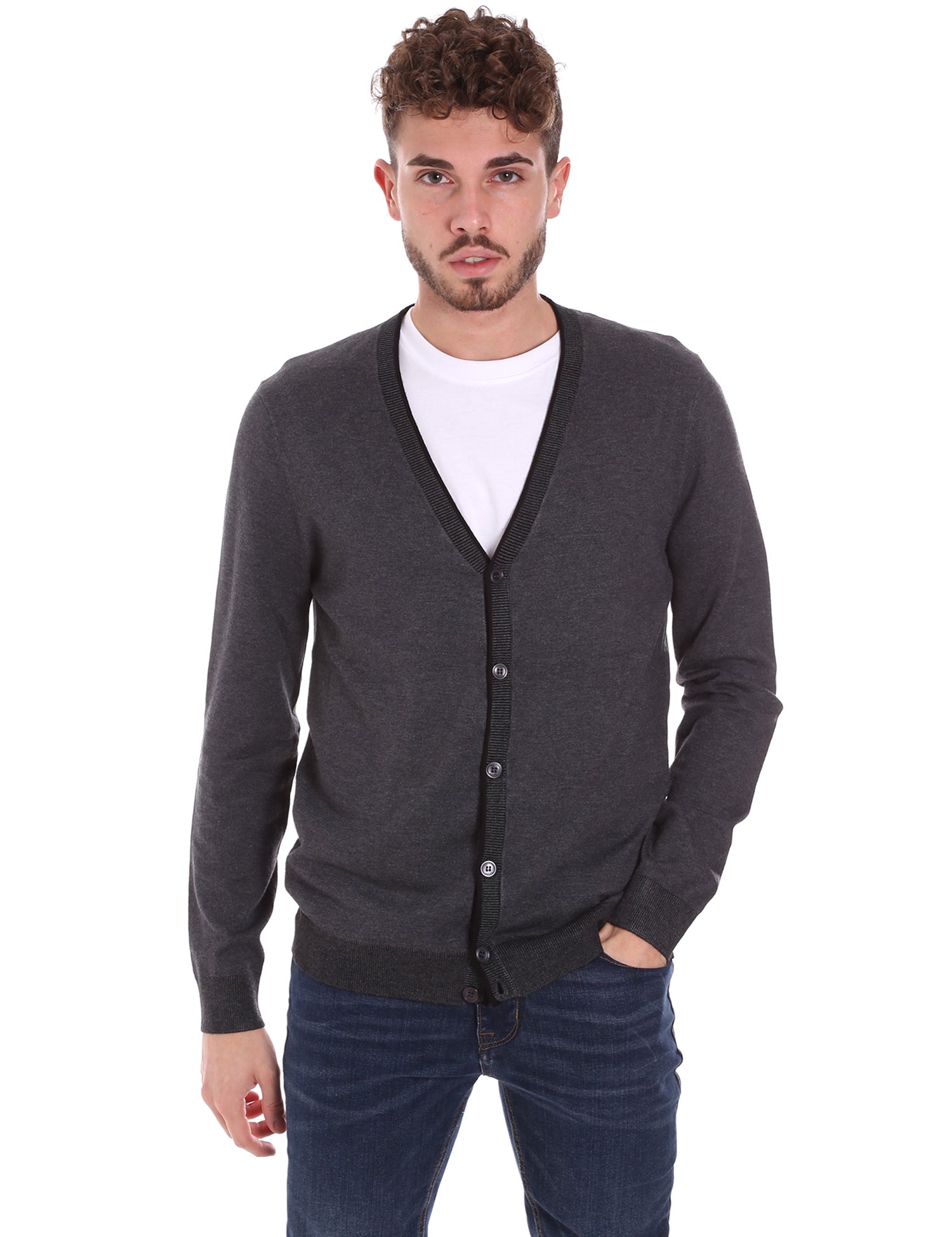 Cardigan Grigio Gaudi