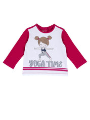 T-shirt Bianco Rosso Chicco