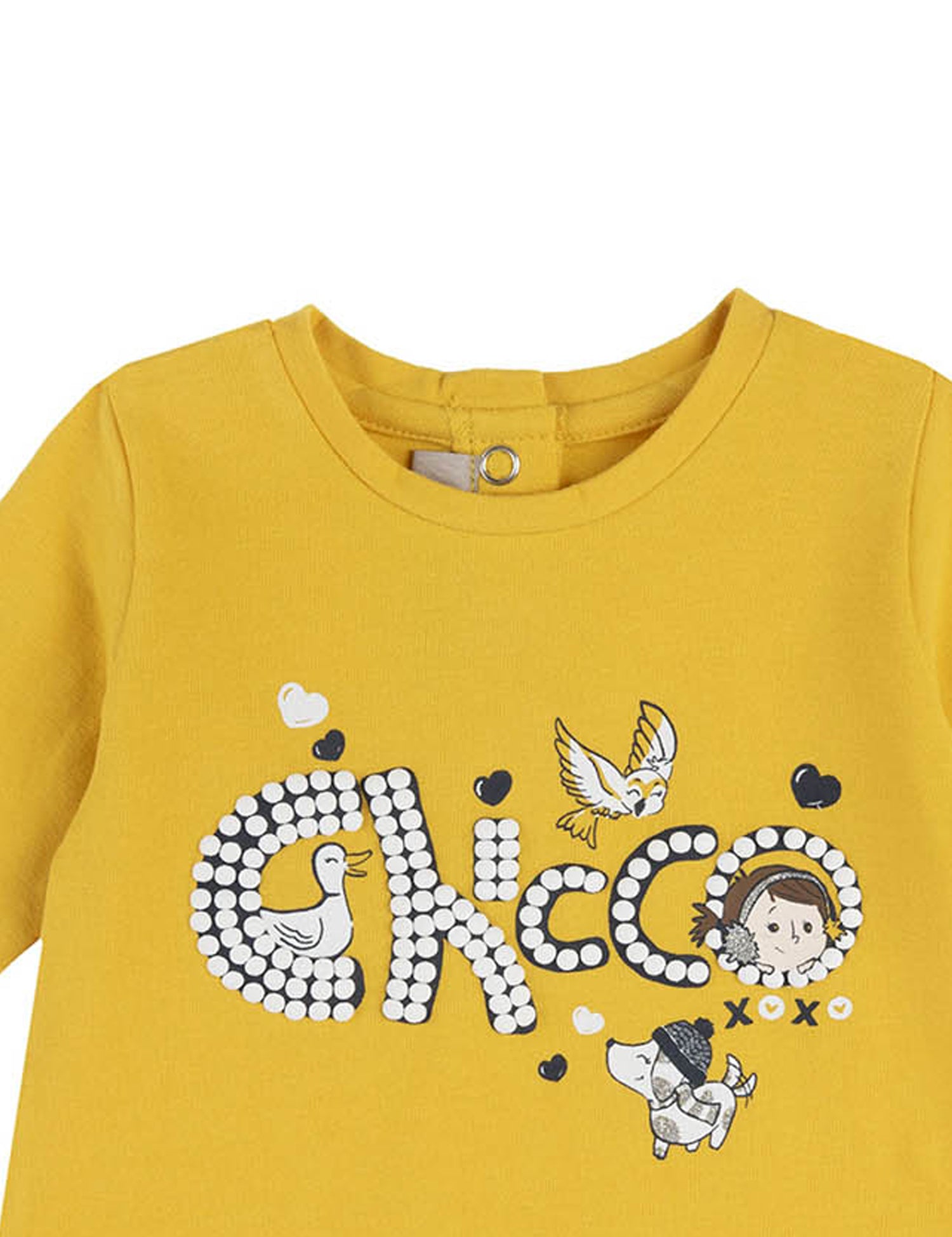 T-shirt Giallo Chicco