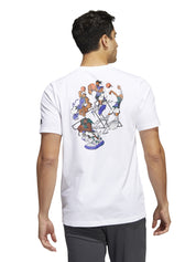 T-shirt Bianco Adidas Performance