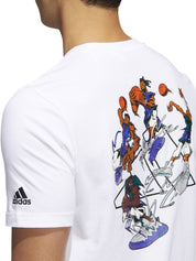 T-shirt Bianco Adidas Performance