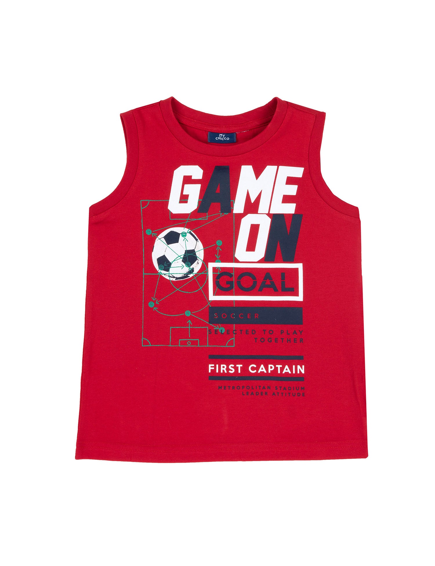 Top e canotte Rosso Chicco