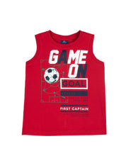 Top e canotte Rosso Chicco