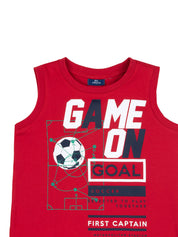 Top e canotte Rosso Chicco