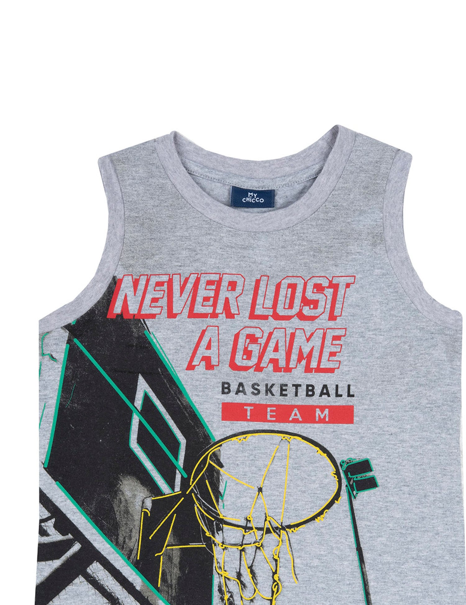 Top e canotte Grigio Chicco