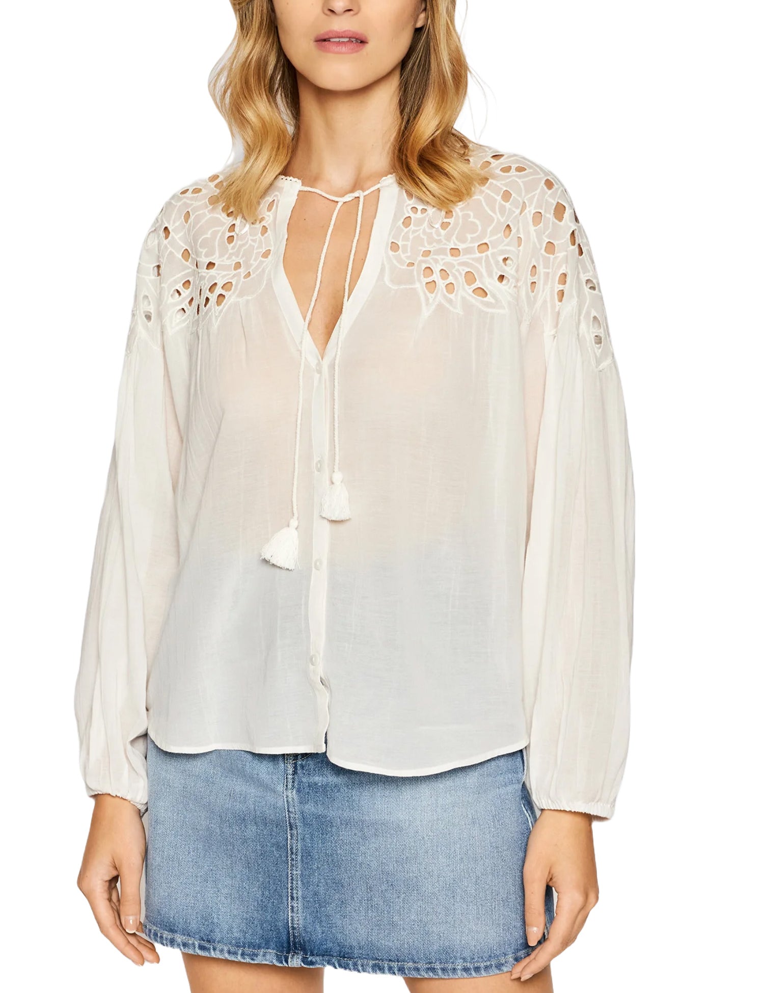 Bluse Beige Pepe Jeans