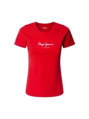 T-shirt Rosso Bianco Pepe Jeans