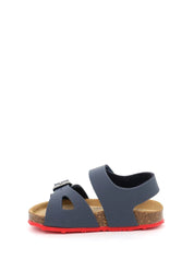 Sandali con strappi Navy Rosso Grunland Junior