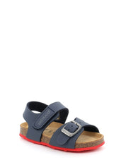 Sandali con strappi Navy Rosso Grunland Junior