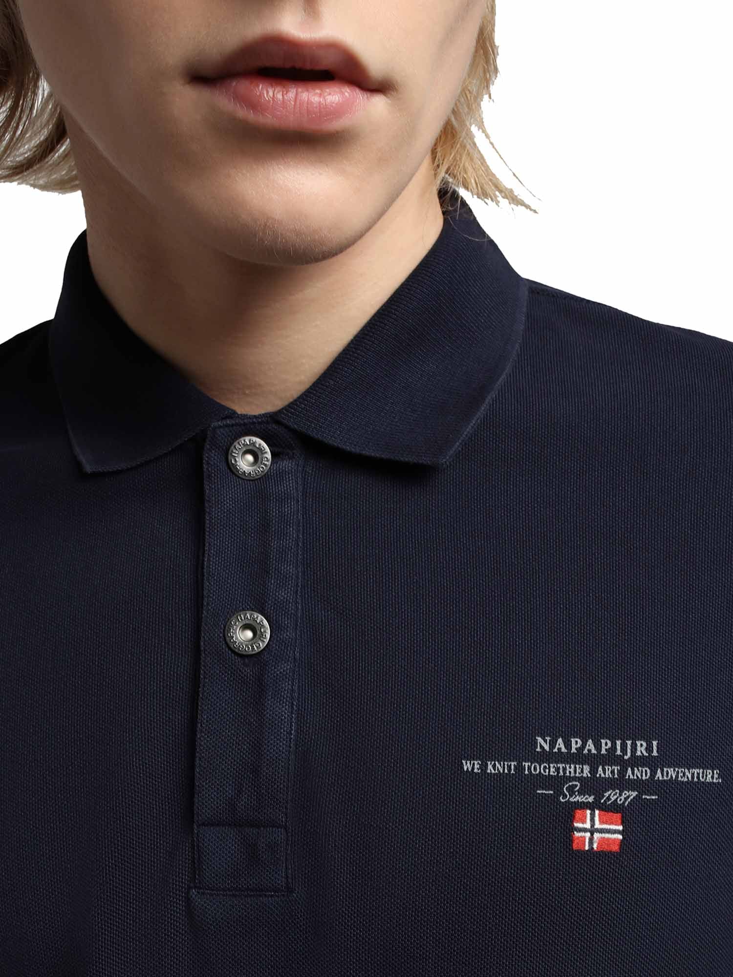 Polo Blu Scuro Napapijri