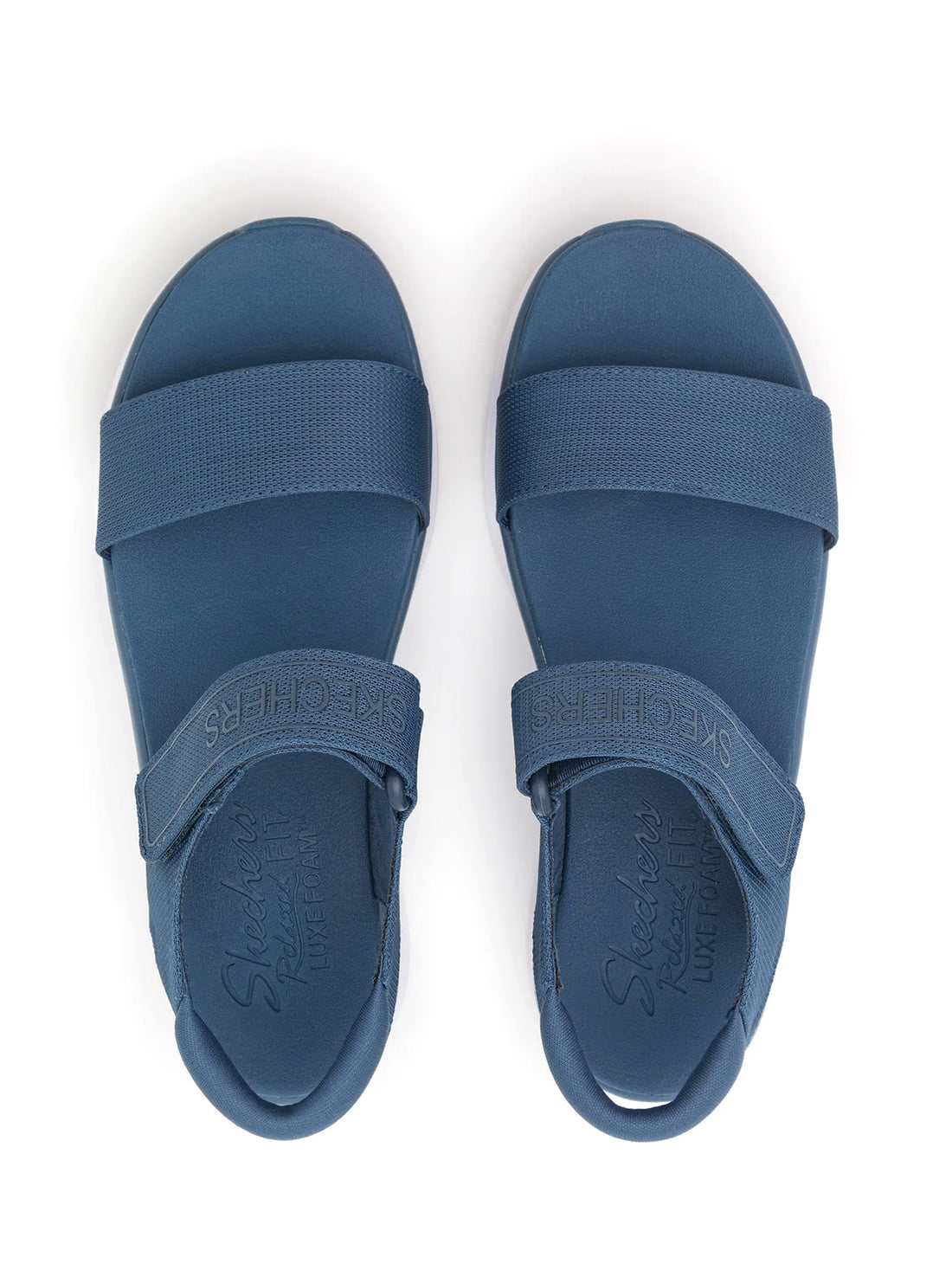 Sandali con strappi Blu Skechers