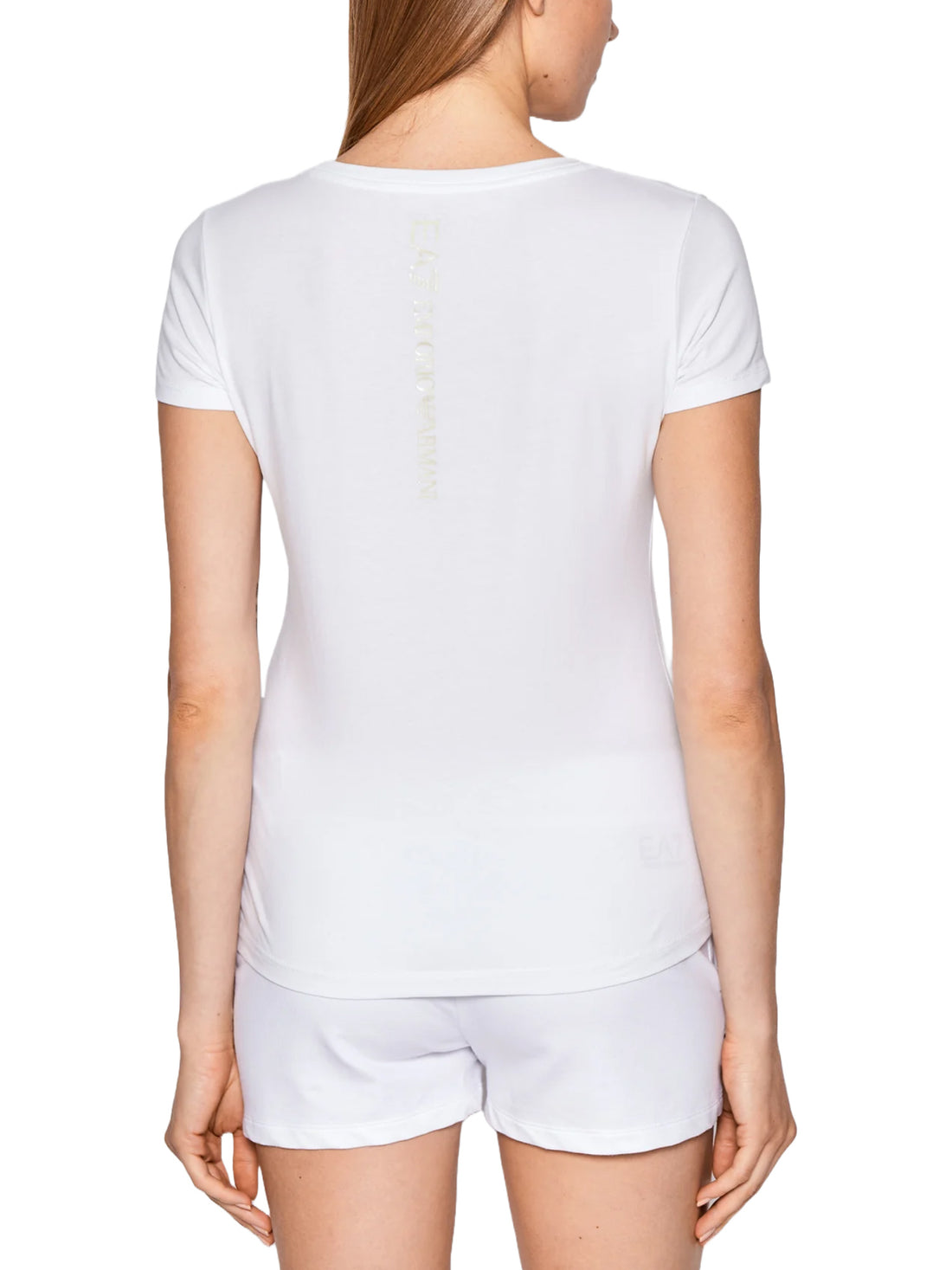 T-shirt Bianco Beige Ea7 Emporio Armani