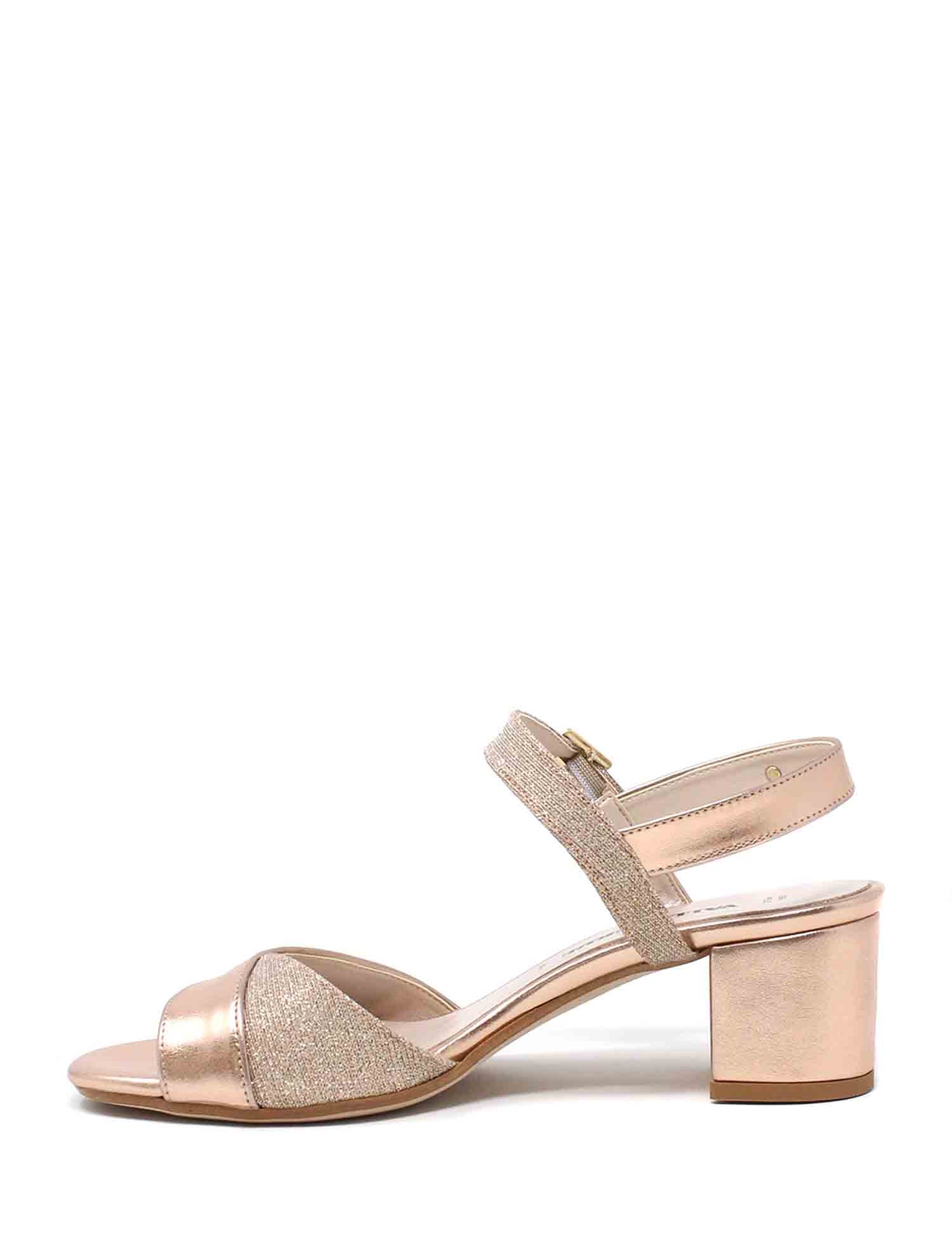 Sandali tacco Rosa Valleverde