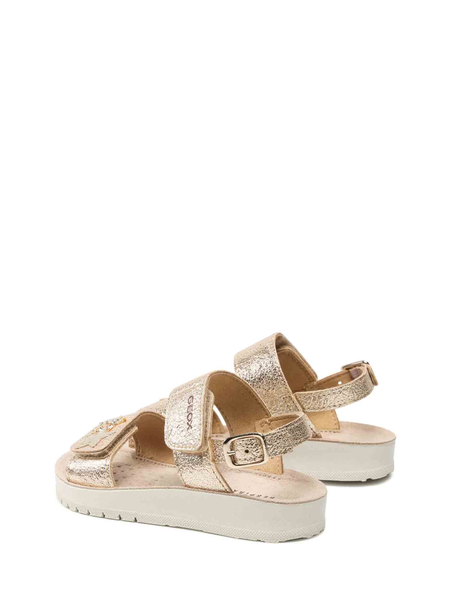 Sandali con strappi Dorato Geox