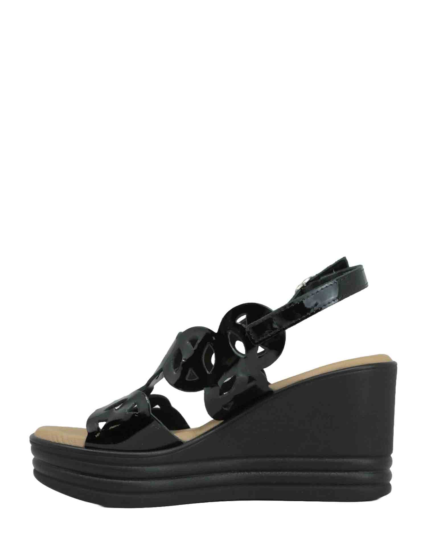 Sandali zeppa Nero Susimoda