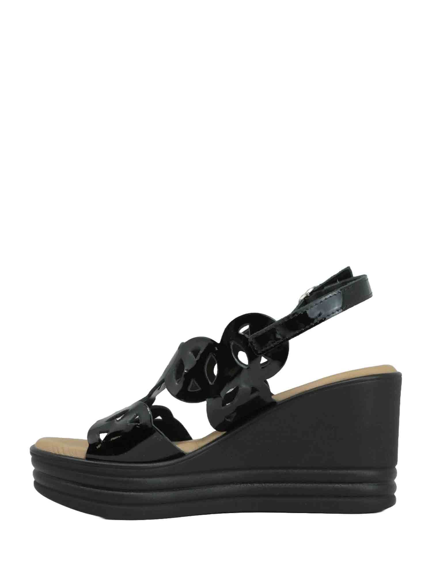 Sandali zeppa Nero Susimoda