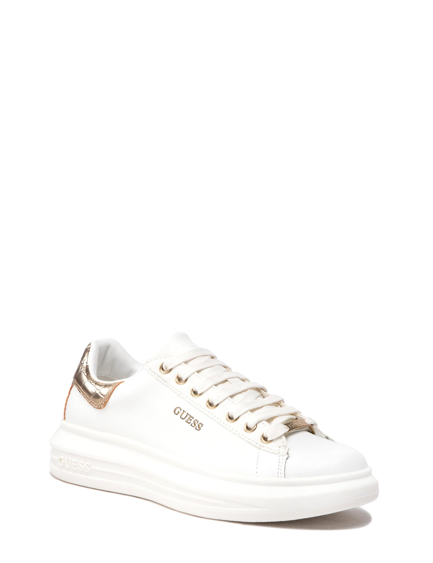 Sneakers Bianco Oro Guess
