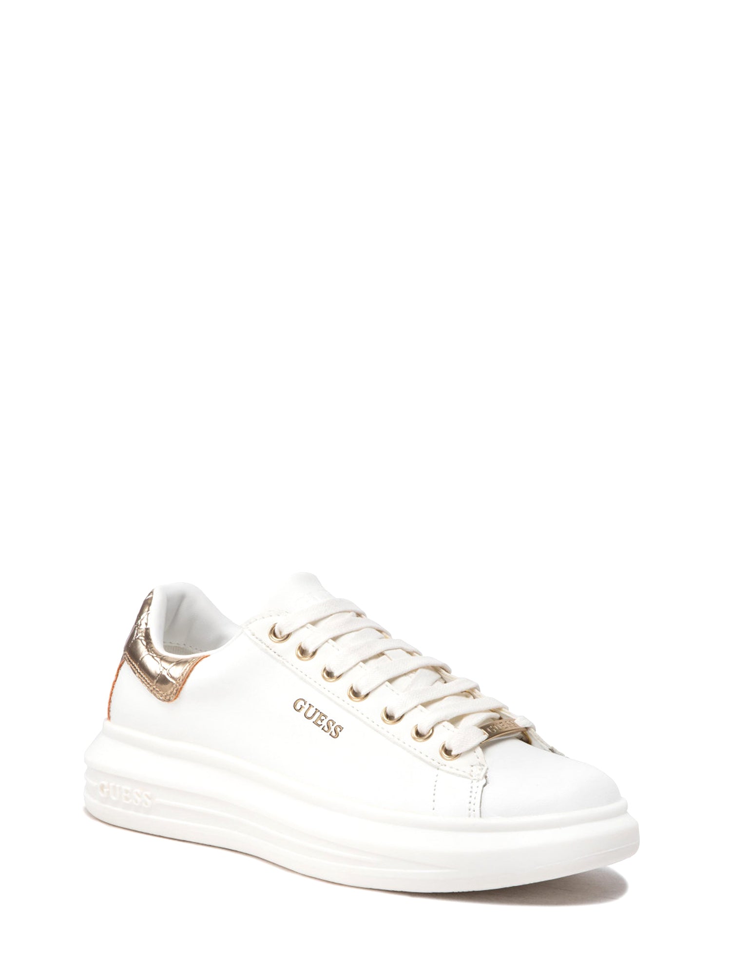 Sneakers Bianco Oro Guess