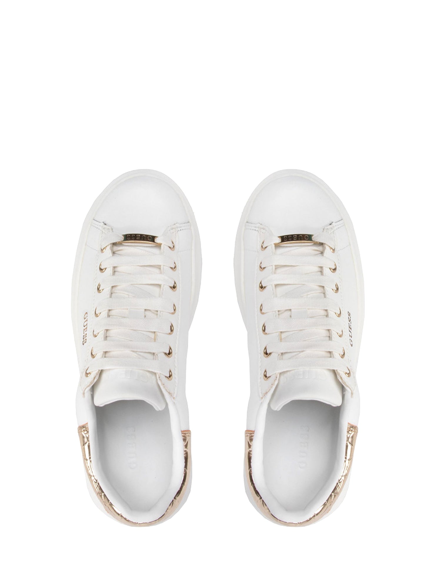 Sneakers Bianco Oro Guess