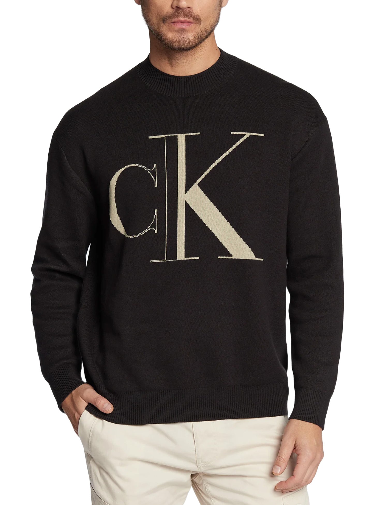 Maglioncini Nero Calvin Klein Jeans