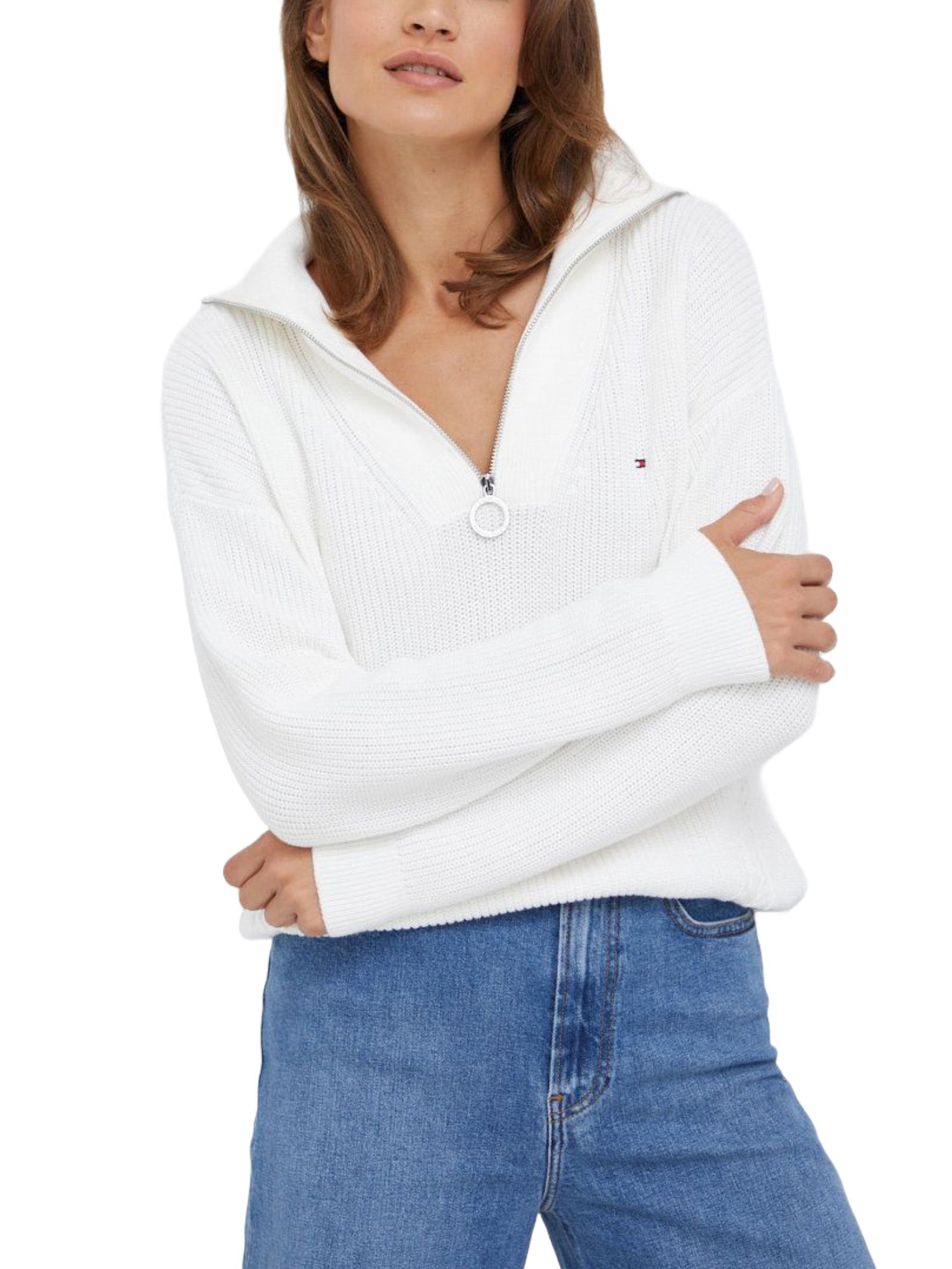 Maglioncini Bianco Tommy Hilfiger