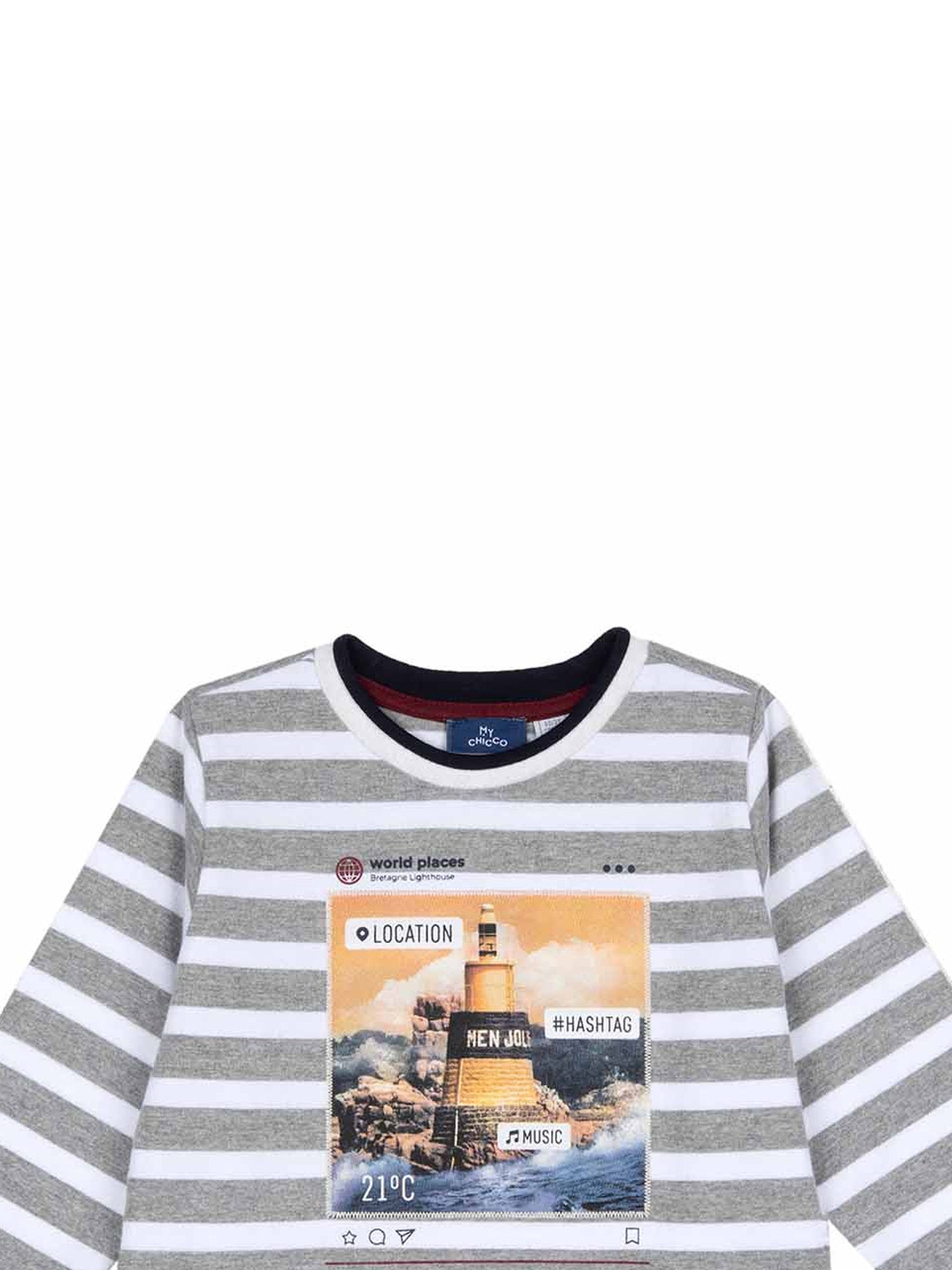 T-shirt Grigio Chicco