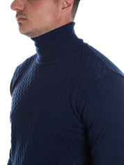 Maglie a collo alto Blu Borgoni Milano
