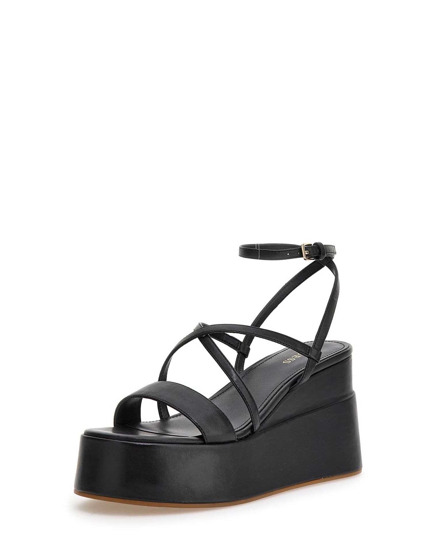 Sandali zeppa Nero Guess
